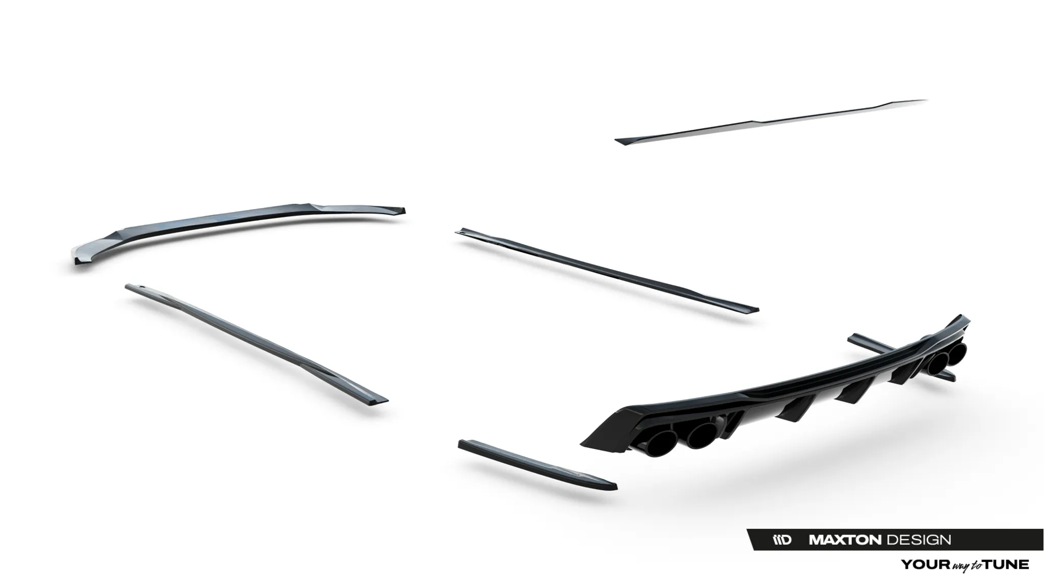 Tuningkit Audi A6 C8 S-Line 2018 - 2025 / S6 (C8) 2019 - 2025 | Glossy Black Edition – bilde 22