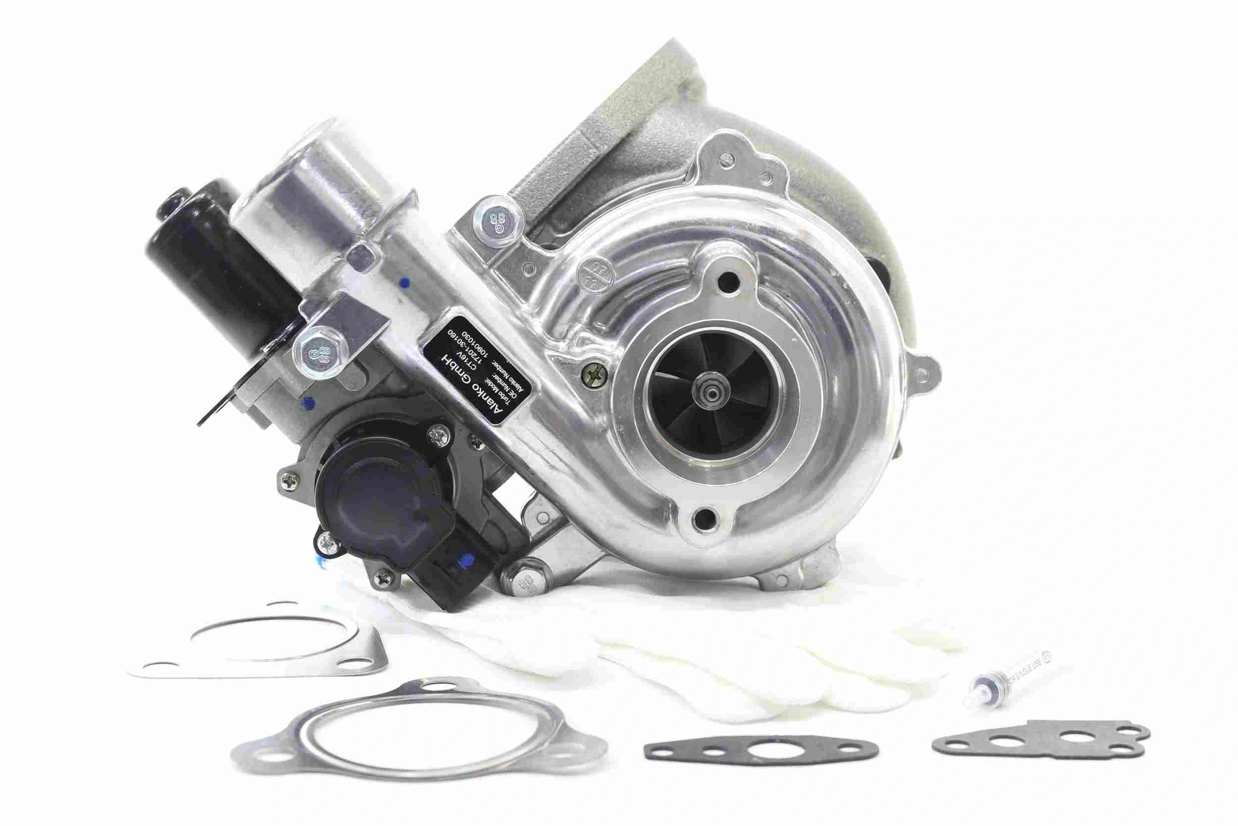 Turbolader Toyota Land Cruiser J120 3.0 D-4D 1KD-FTV │ med tetningssett, med påbygnings/festemateriale