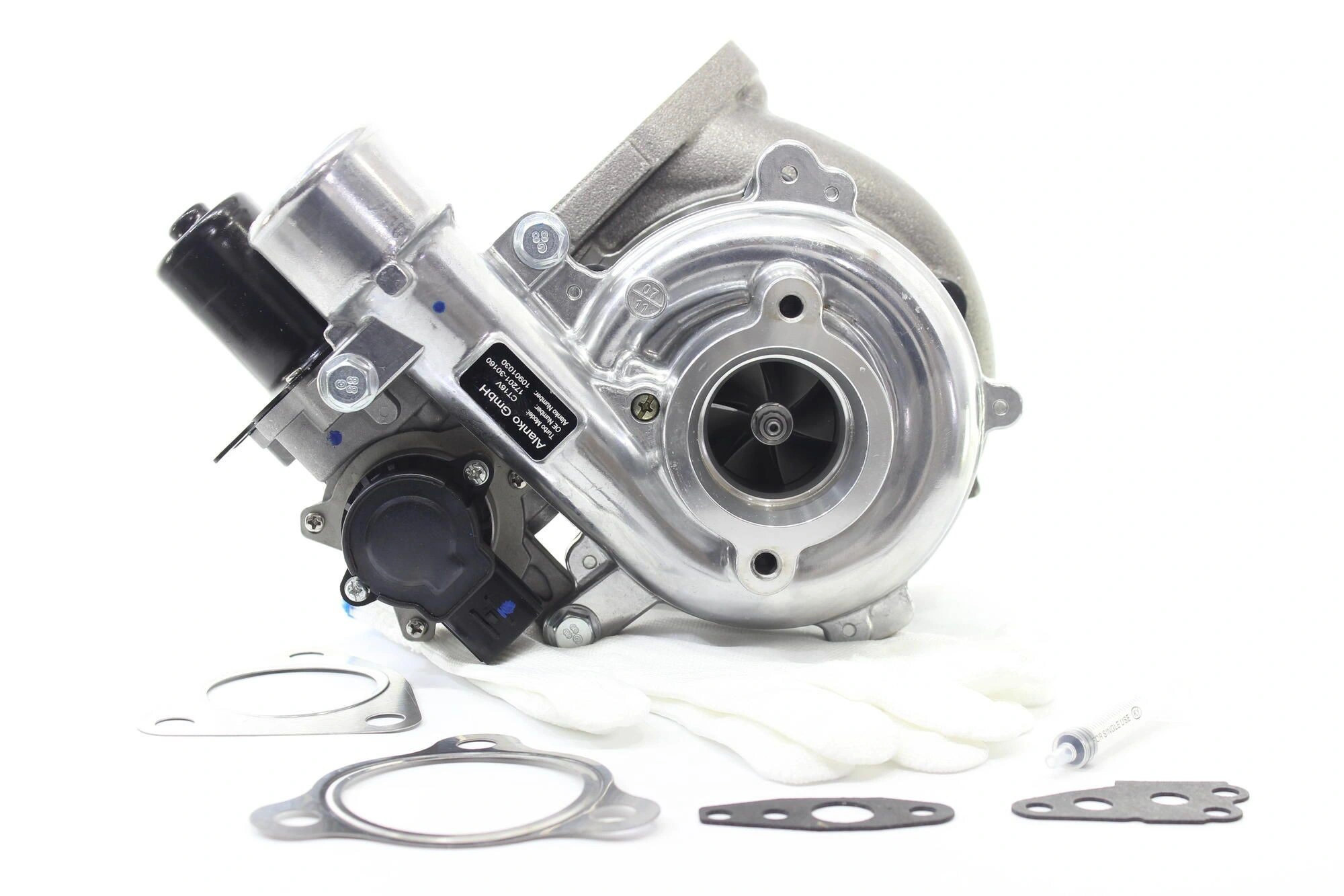 Turbolader Toyota Land Cruiser J120 3.0 D-4D 1KD-FTV │ med tetningssett, med påbygnings/festemateriale – bilde 2