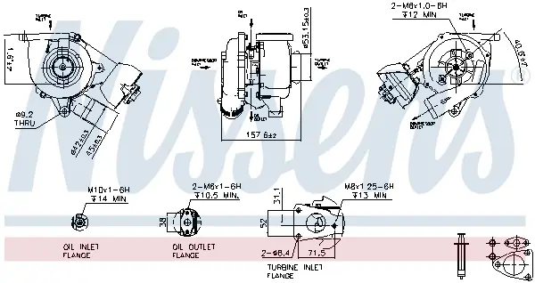 Turbolader Volvo 2.0 D  / Ford  2.0 TDCI │ Nissen Turbo Exhaust Turbocharger – bilde 5