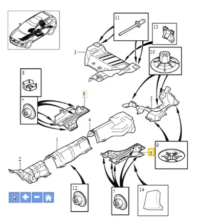 Understellsdeksel bak Volvo Genuine® XC60 XC70 2008-2017 │ høyre – bilde 4