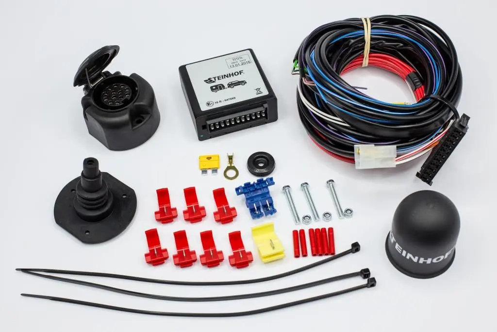 Universal elkabelsett, 13 pol ledningsnett med elektronisk modul (PDC, LED, blinklys control)