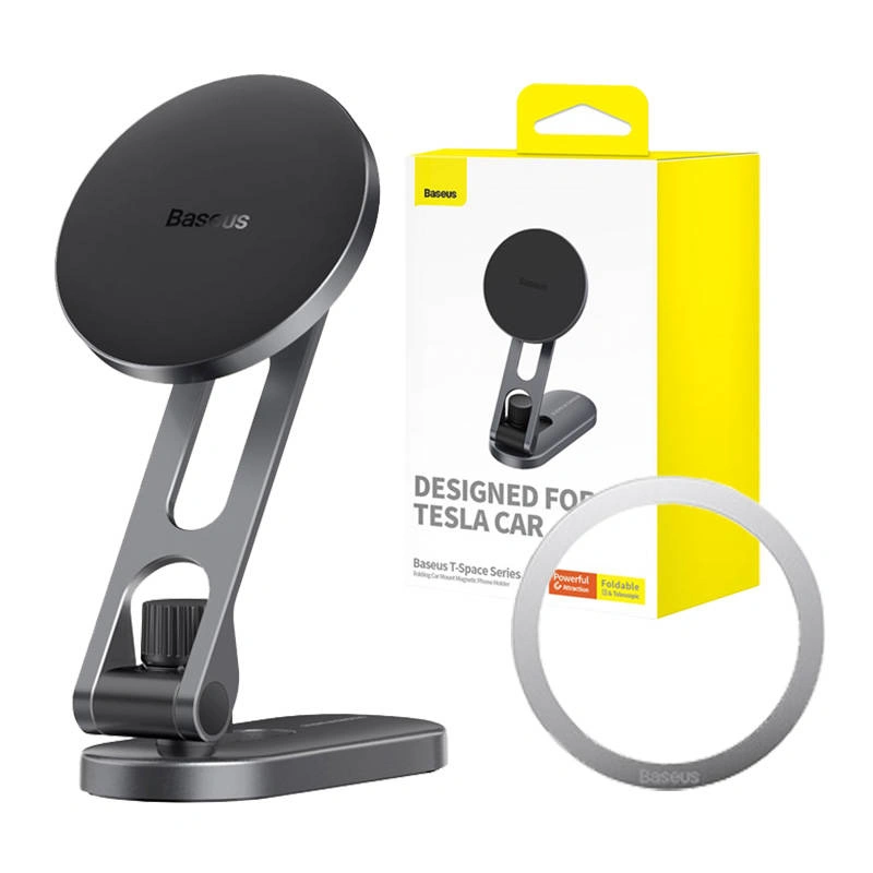 Universell justerbar magnetisk mobilholder for Tesla til dashbord og skjerm │ Baseus T-Space
