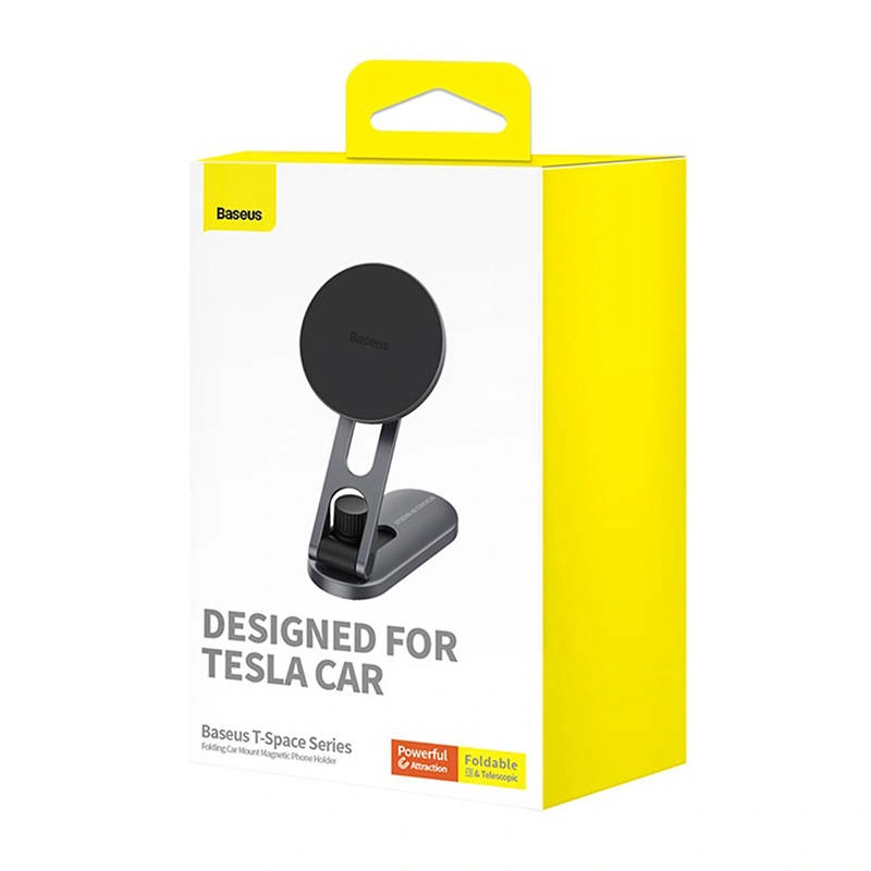 Universell justerbar magnetisk mobilholder for Tesla til dashbord og skjerm │ Baseus T-Space – bilde 8