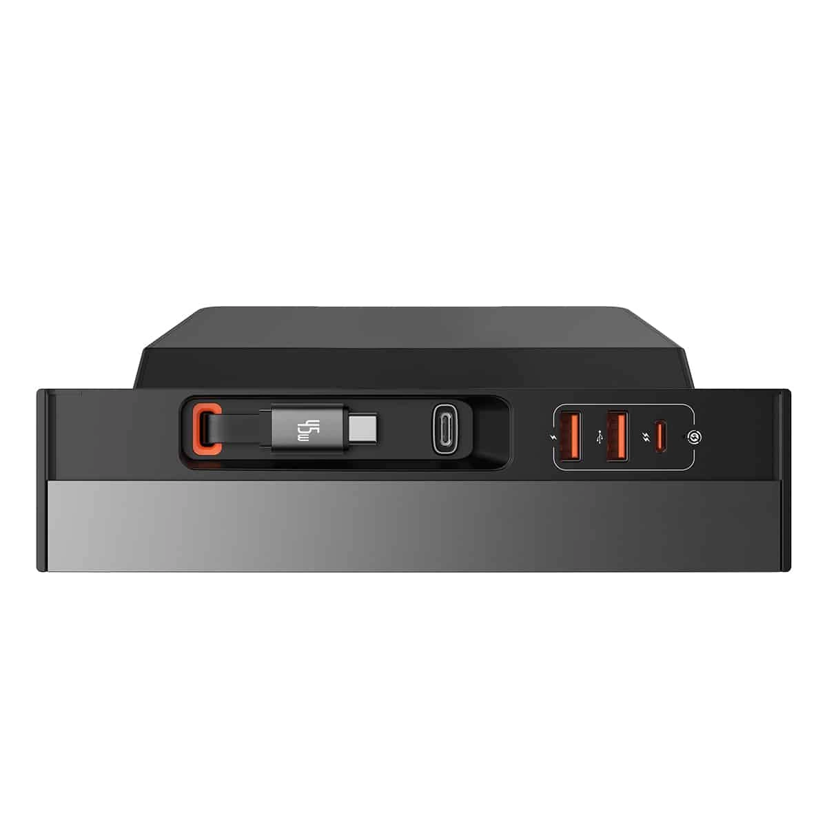 USB Hub 45W for Tesla Model 3 2019 - 2023 / Model Y 2020 - 2025 │ med innebygd USB-C-kabel Baseus T-Space Image 3