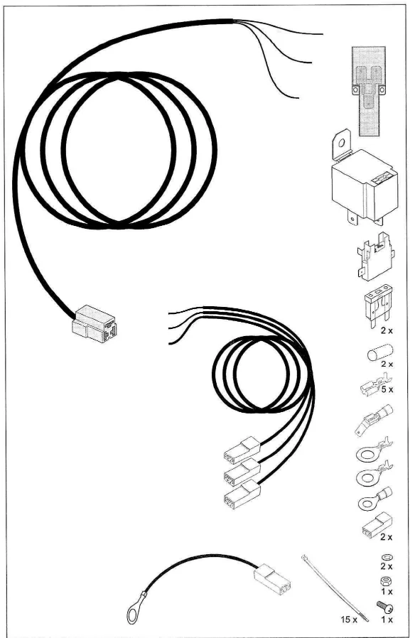 Utvidelseskabel for ledningsnettet SMP-13 │ Tilleggsledning for tilhengerfeste for lading av campingvogn og andre enheter – bilde 4