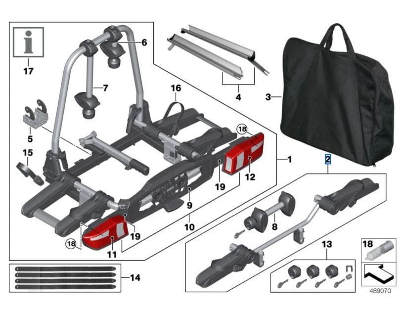 Utvidelsessett for 3. Sykkel – BMW Pro 2.0 │ Genuine® Original – bilde 3