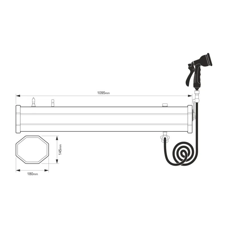 Vanntank med dusj Yolco WT18 18 l │ takmontert campingtank – bilde 15