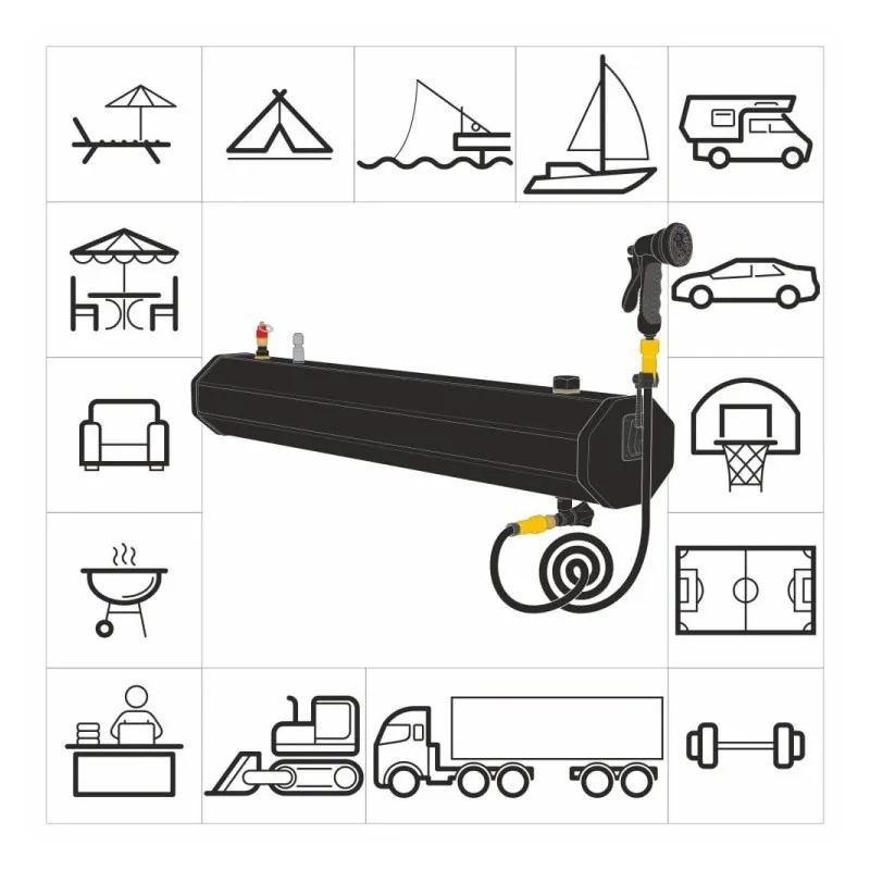 Vanntank med dusj Yolco WT18 18 l │ takmontert campingtank – bilde 16