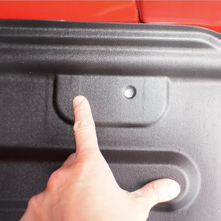 Vareromsmatte / Lasteromsmatte VW Caddy III / IV 2003 - 2020  │ Vareromsinnlegg plast - Black – bilde 5