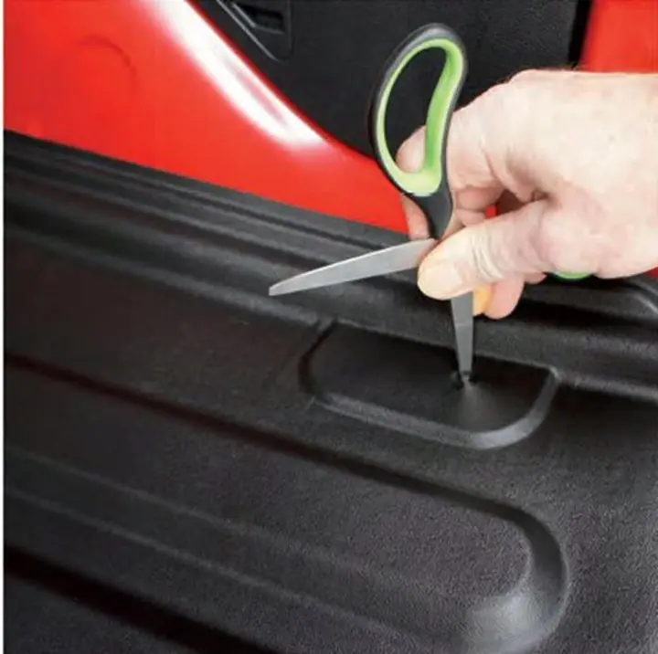 Vareromsmatte / Lasteromsmatte VW Caddy V 2020-> │ SWB (kort) - Vareromsinnlegg plast - Black – bilde 8