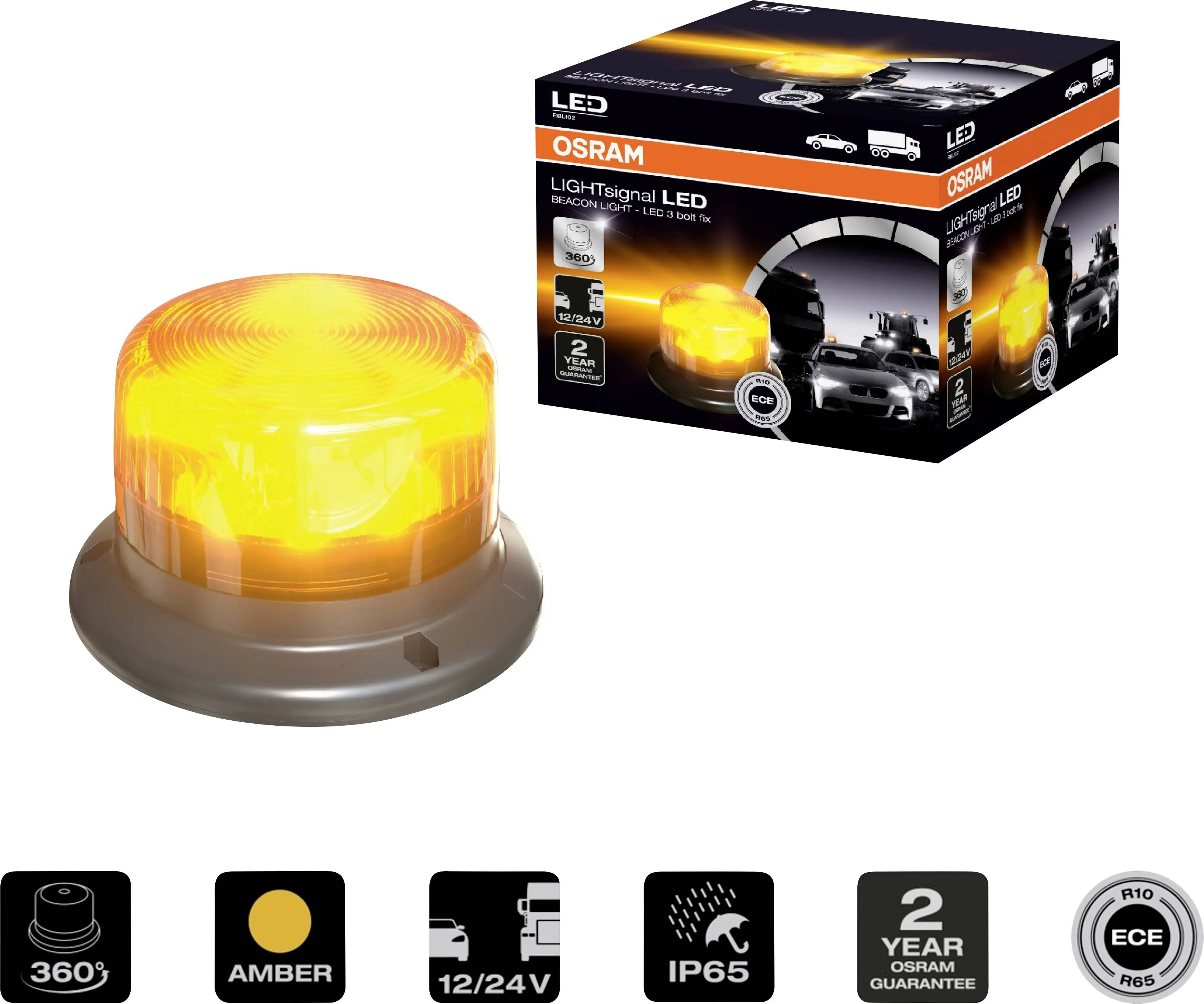 Varsellys rotorlys LED Osram Lightsignal Beacon Light Image 11