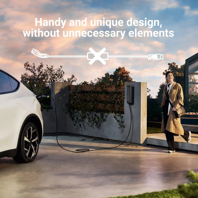 Vegglader Elbillader mobil Green Cell Habu EV 11 kW 7 m Type 2 CEE til lading av elbiler og plug-in-hybrider med veggmontert og mobil funksjon samt GC-app – bilde 4