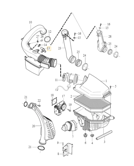 Veivhustrykksensor Volvo Genuine® S60 S80 V60 V70 XC60 XC70 │ diesel (D-motor)