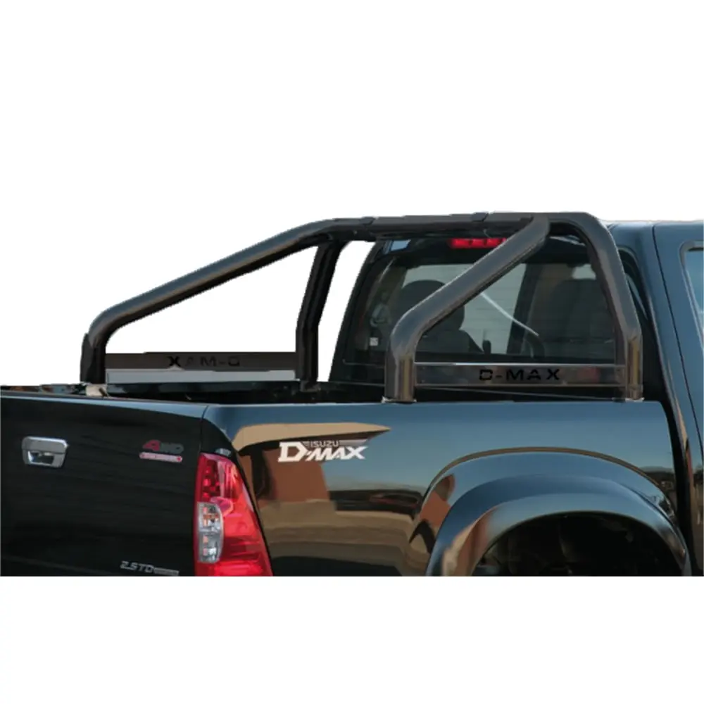 Veltebøyle Isuzu D-Max I Facelift 2008 - 2012 │ Double Cab D-Ø76 Black (med sidepanel)