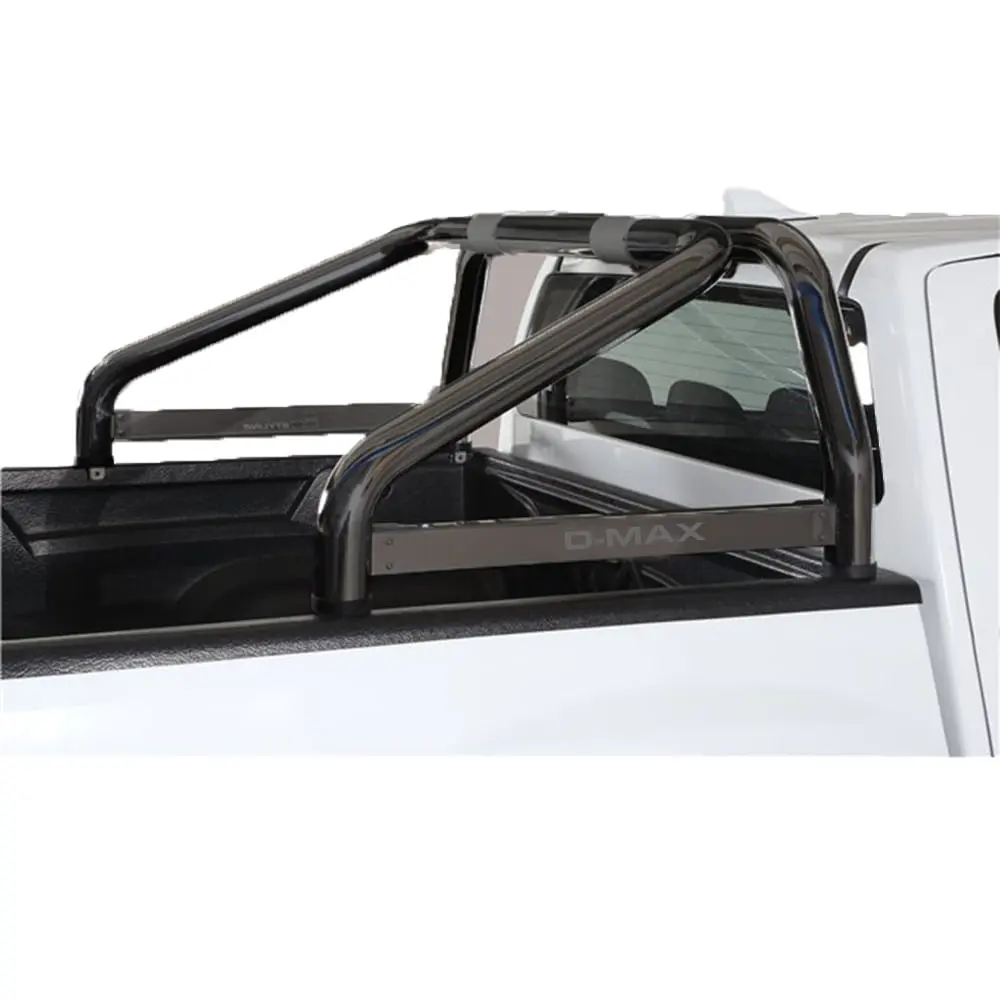 Veltebøyle Isuzu D-Max II 2012 - 2019 │ Space Cab D-Ø76 Black (med sidepanel)