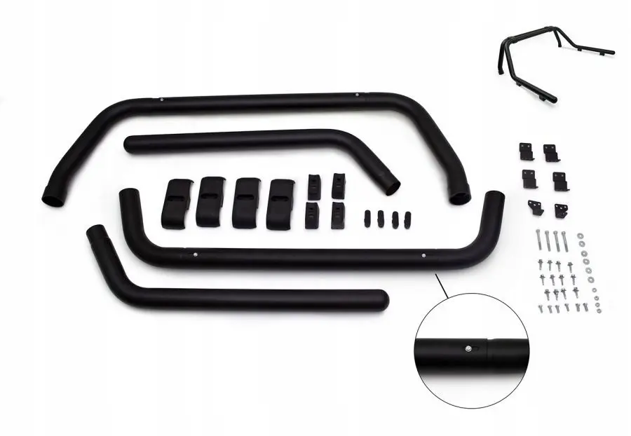Veltebøyle Isuzu D-Max II 2012 - 2019 │ ST Roll Bar Black Edition med sidepanel Image 4