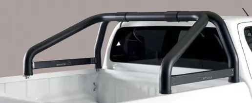 Veltebøyle Mazda BT-50 2009-2012 │ Double Cab D-Ø76 Black (med sidepanel)