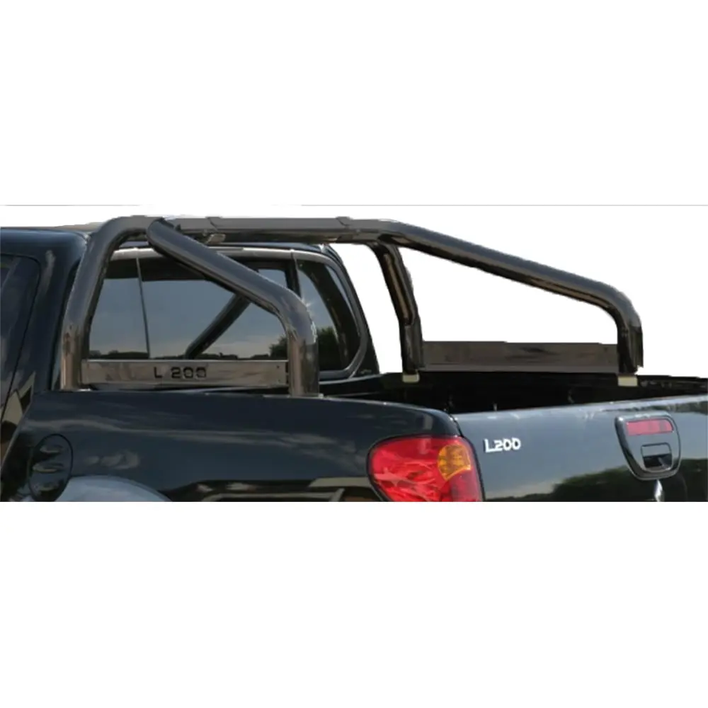 Veltebøyle Mitsubishi L200 2006 - 2010 │ Club Cab D-Ø76 Black (med sidepanel)
