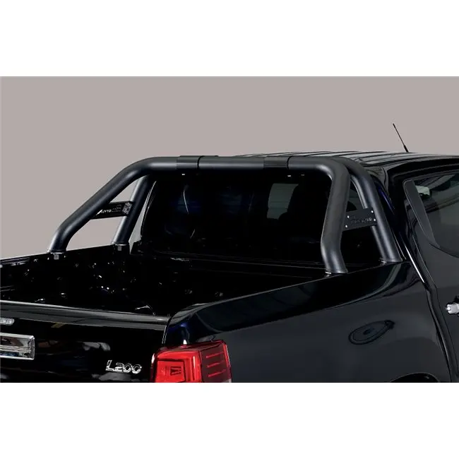 Veltebøyle Mitsubishi L200 2015 - 2019 │ Double Cab D-Ø76 Black (med sidepanel)