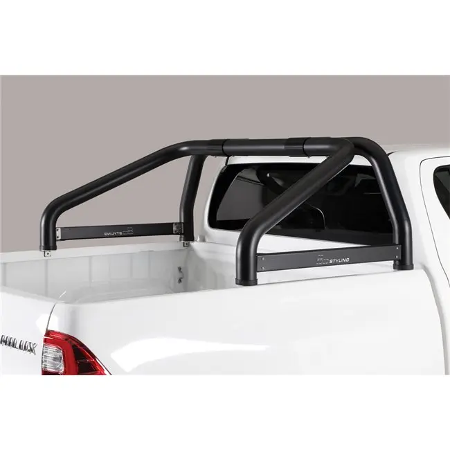 Veltebøyle Toyota Hilux VIII 2015 ->  │ Double Cab D-Ø76 Black (med sidepanel)