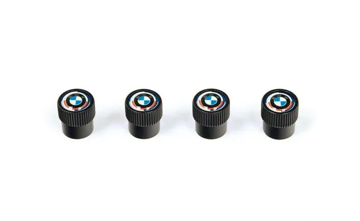 Ventilhetter BMW 50 Years Anniversary M Valve Stem Caps - sett 4 stk. – bilde 3