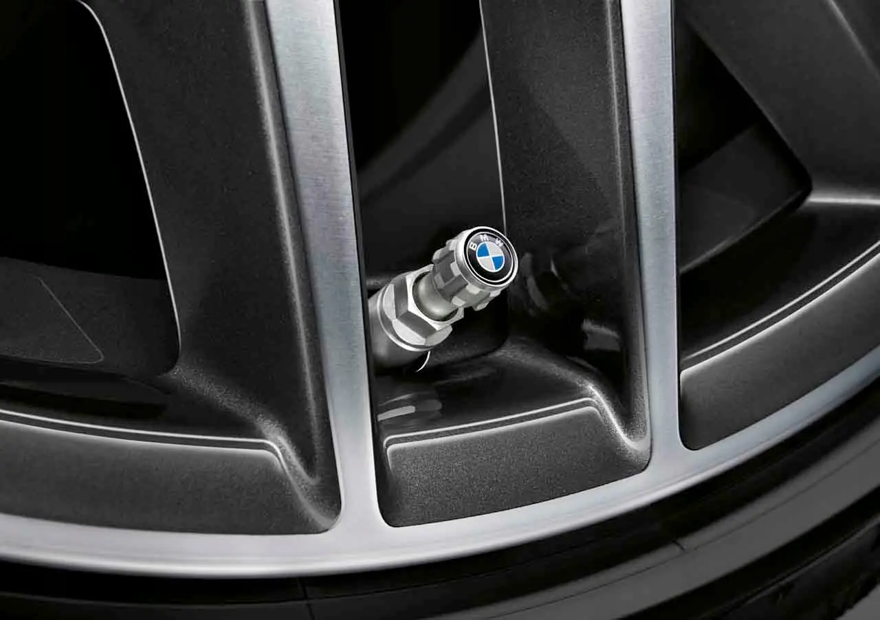 Ventilhetter BMW Silver Edition │ Genuine® Aluminium Protect TPMS Tyre Valve Caps - 4 stk. – bilde 2