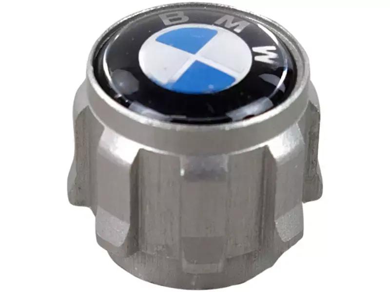 Ventilhetter BMW Silver Edition │ Genuine® Aluminium Protect TPMS Tyre Valve Caps - 4 stk. – bilde 3