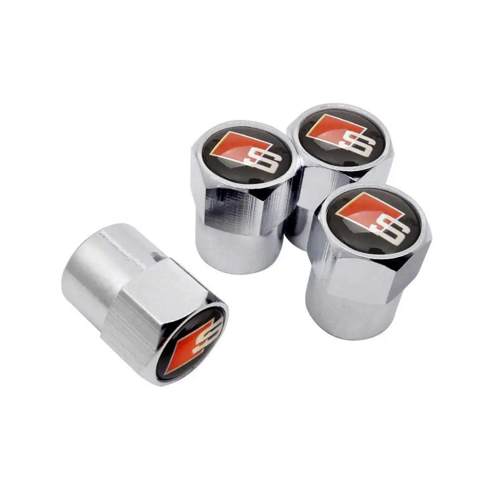 Ventilhetter med logo Audi S-Line Silver Edition - 4 stk. – bilde 2