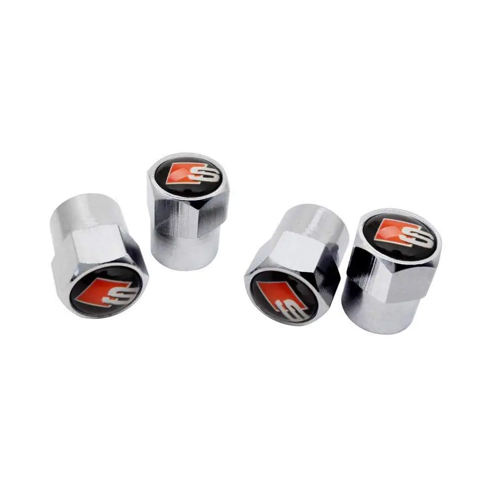Ventilhetter med logo Audi S-Line Silver Edition - 4 stk. – bilde 5