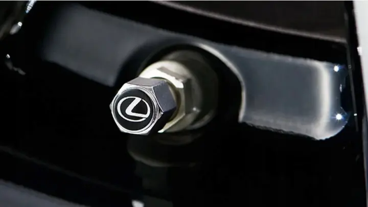 Ventilhetter med logo Lexus Silver Edition - 4 stk. – bilde 5