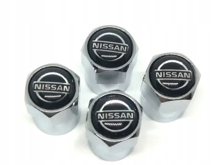 Ventilhetter med logo Nissan Black Edition - 4 stk. – bilde 2