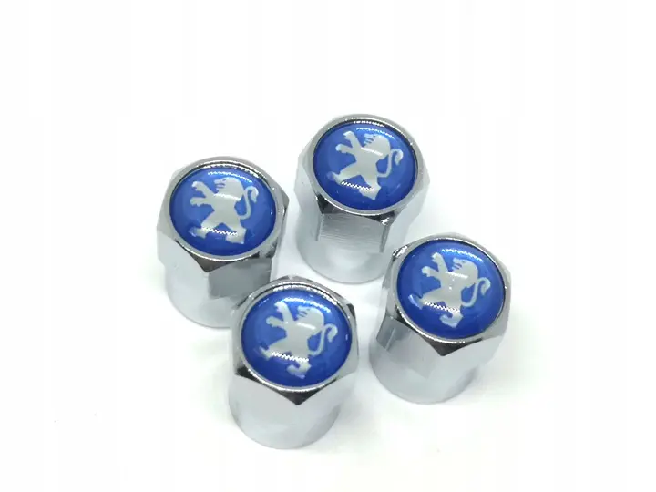 Ventilhetter med logo Peugeot Blue Edition - 4 stk. – bilde 2