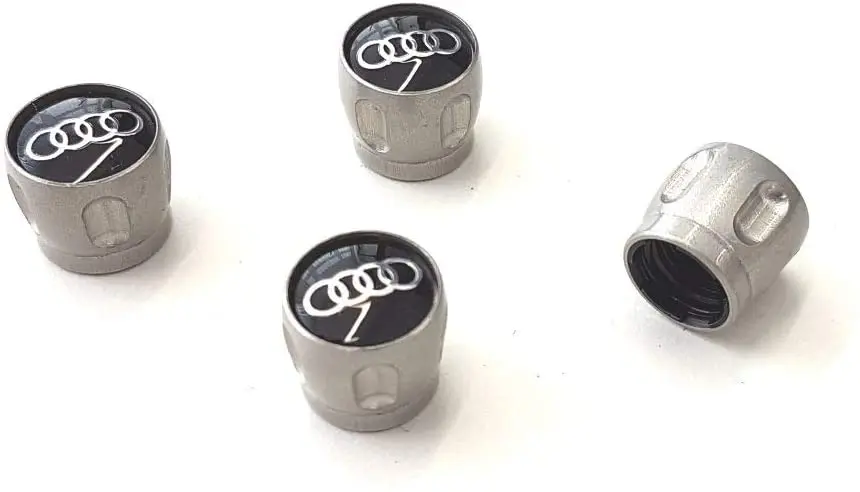 Ventilhetter OEM Audi Black Edition | sett 4 stk. – bilde 2