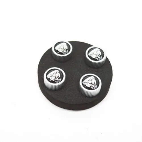 Ventilhetter OEM Jaguar Chrome Black Edition - sett 4 stk. Image 2