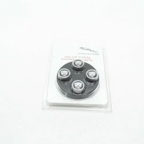Ventilhetter OEM Jaguar Chrome Black Edition - sett 4 stk. Image 4