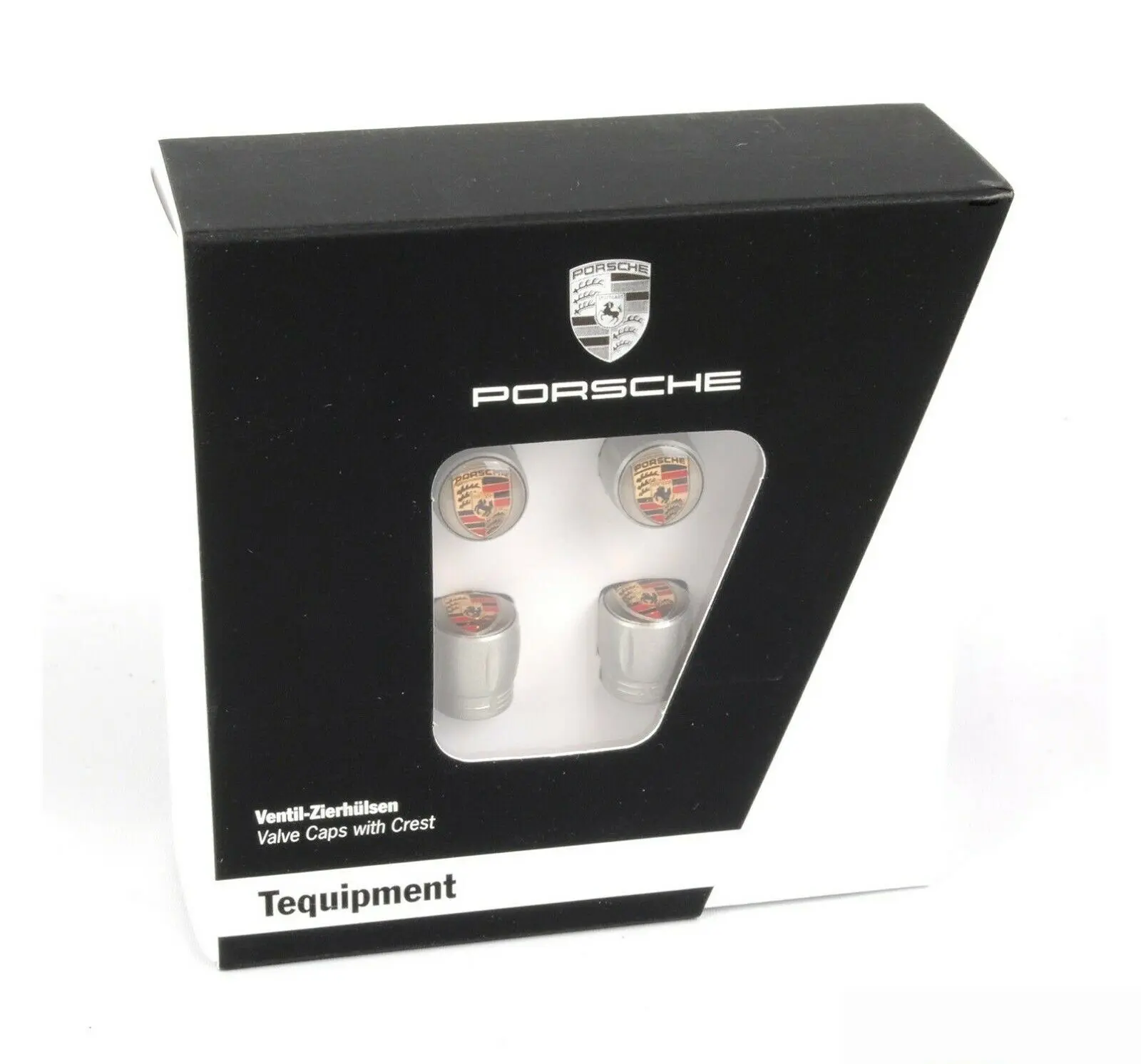 Ventilhetter OEM Porsche Silver Edition - sett 4 stk. – bilde 4