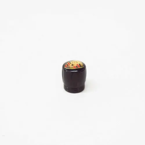 Ventilhetter Porsche Black Edition │ Genuine® Crested Valve Dust Caps - sett 4 stk. – bilde 3