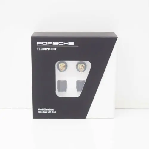 Ventilhetter Porsche Black Edition │ Genuine® Crested Valve Dust Caps - sett 4 stk. – bilde 5