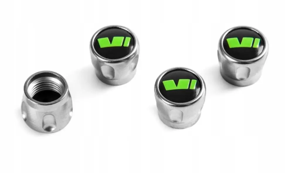 Ventilhetter Skoda Motorsport VRS | Original Skoda Wheel Valve Cap - sett 4 stk. – bilde 3