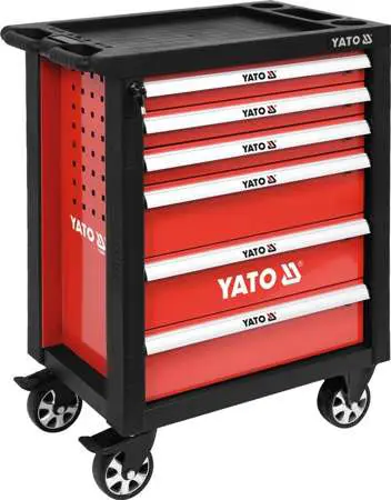 Verktøysakp serviceskap med 6 skuffer │ Yato Tool trolley