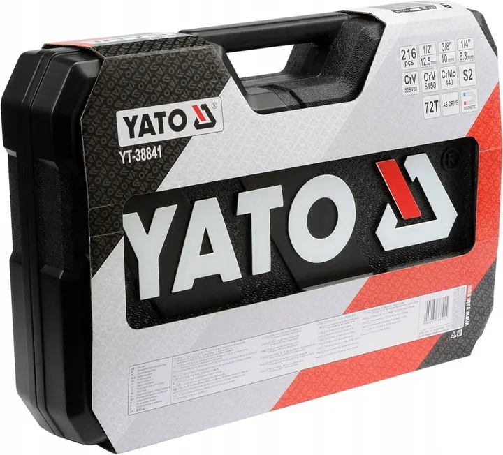 Verktøysett Yato 216 deler │ Professional Socket Spanner Set – bilde 4