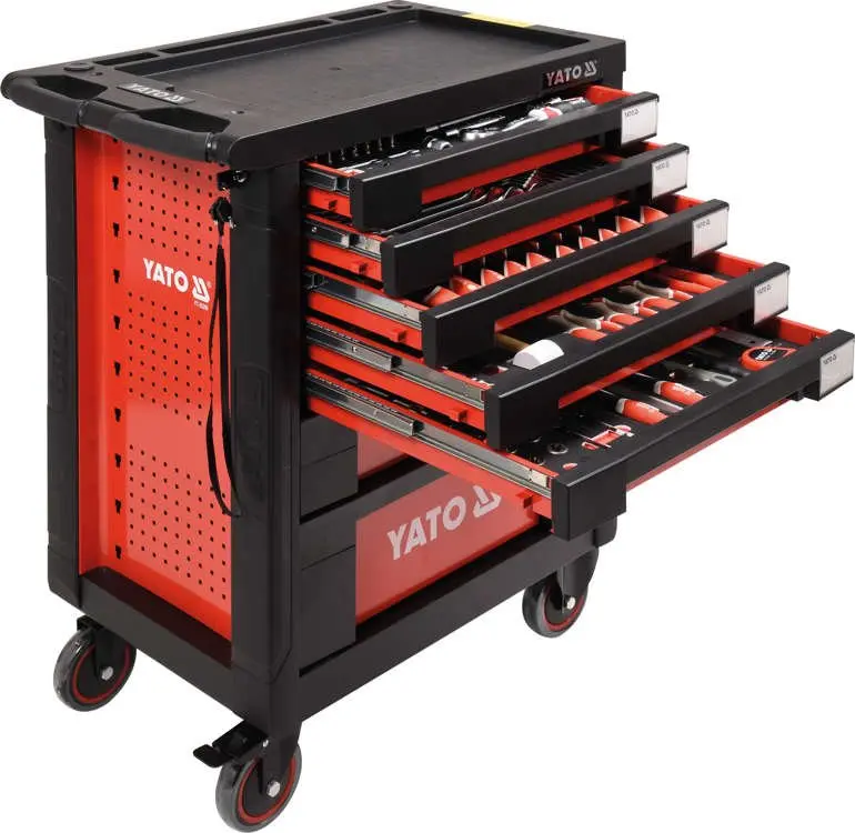Verktøyskap med 211 verktøy │ Yato Tool Trolley