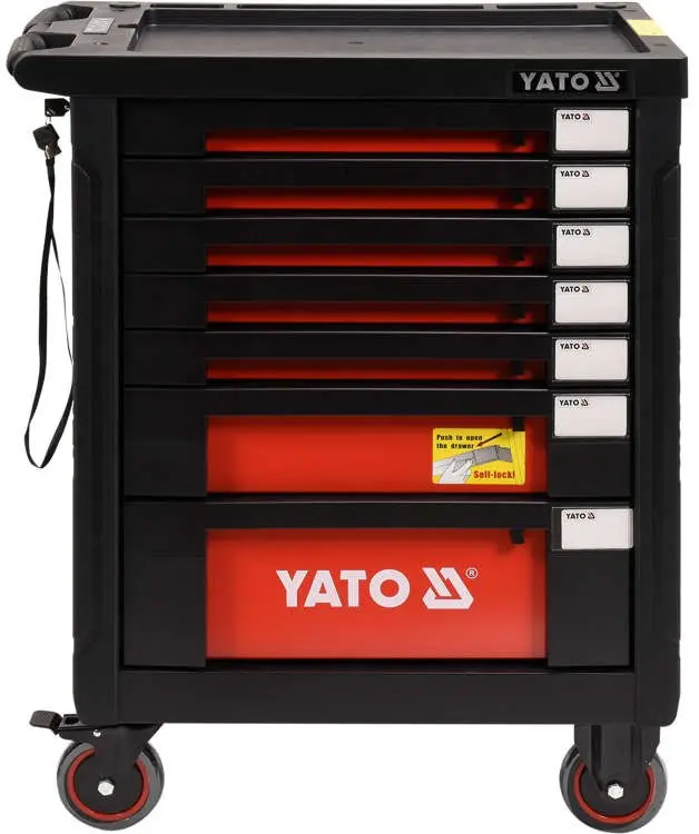 Verktøyskap med 211 verktøy │ Yato Tool Trolley – bilde 3