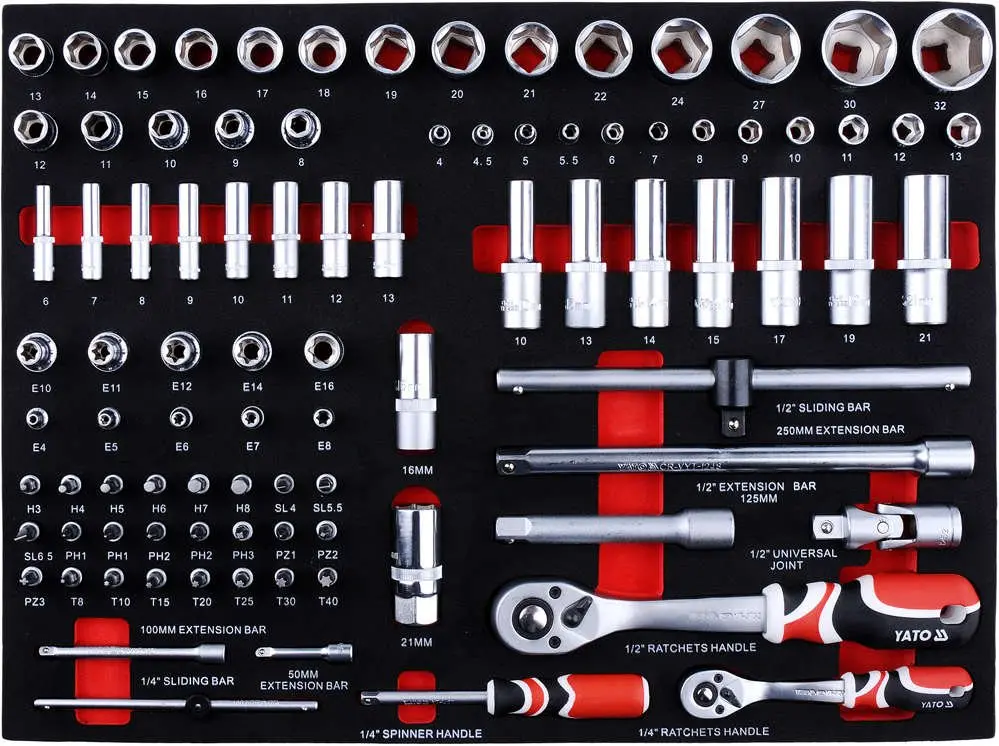 Verktøyskap med 211 verktøy │ Yato Tool Trolley – bilde 5