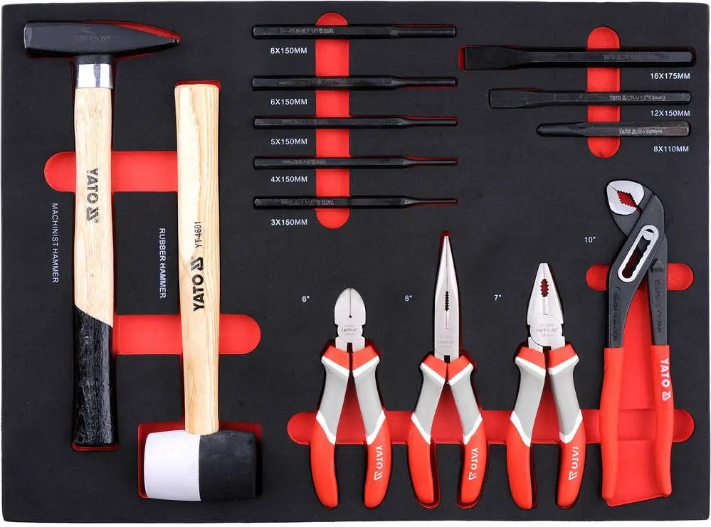 Verktøyskap med 211 verktøy │ Yato Tool Trolley – bilde 8