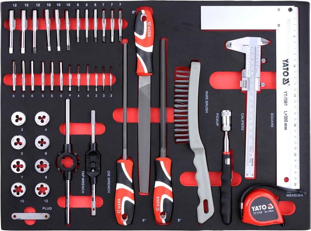 Verktøyskap med 211 verktøy │ Yato Tool Trolley – bilde 9