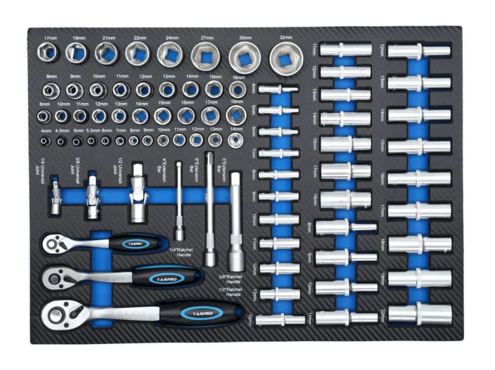 Verktøyskap med 251 verktøy │ Verktøyvogn Tagred Premium Tool Trolley Image 10