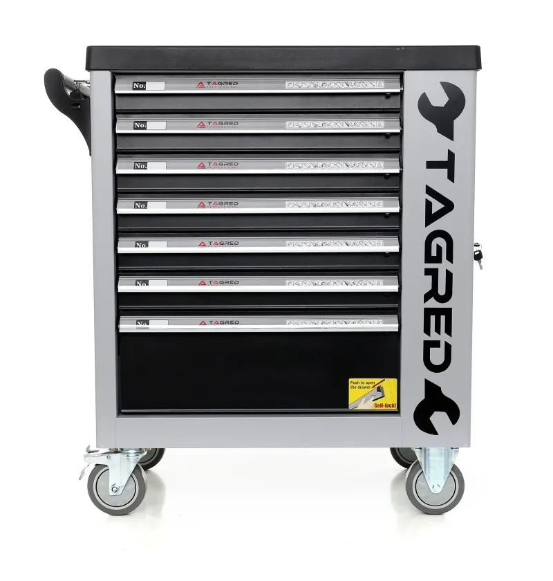 Verktøyskap med 251 verktøy │ Verktøyvogn Tagred Premium Tool Trolley Image 2