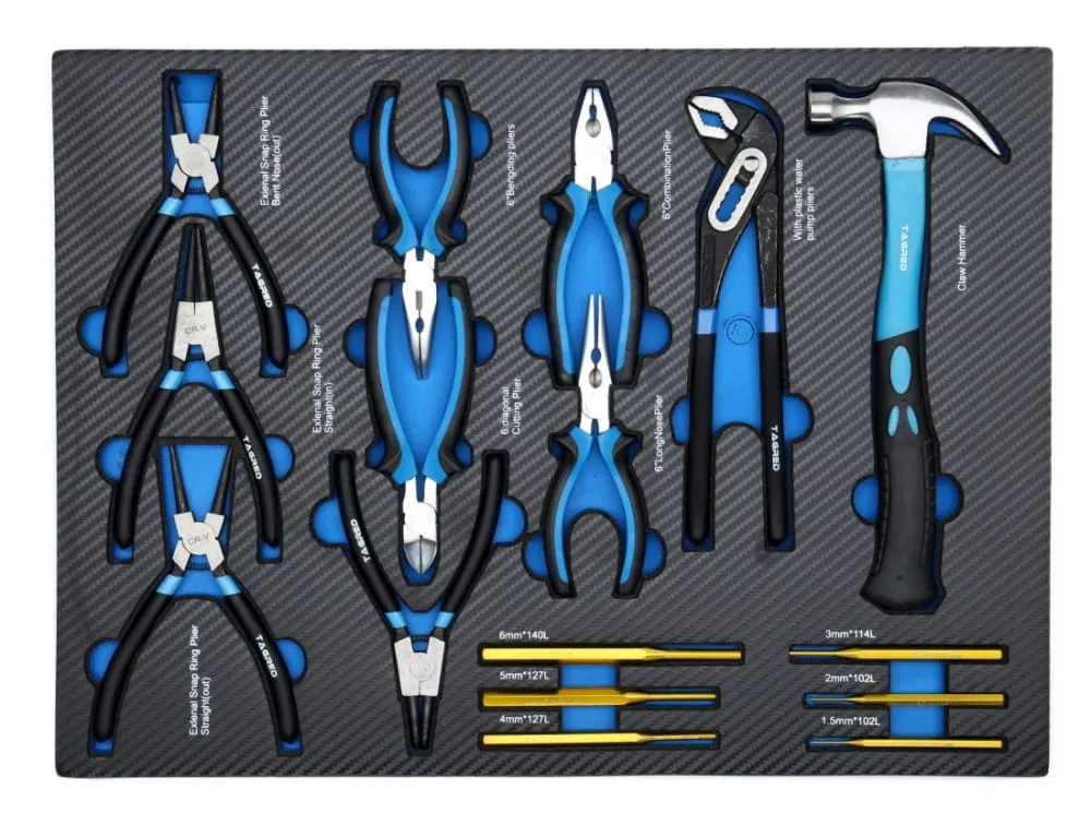 Verktøyskap med 251 verktøy │ Verktøyvogn Tagred Premium Tool Trolley Image 8